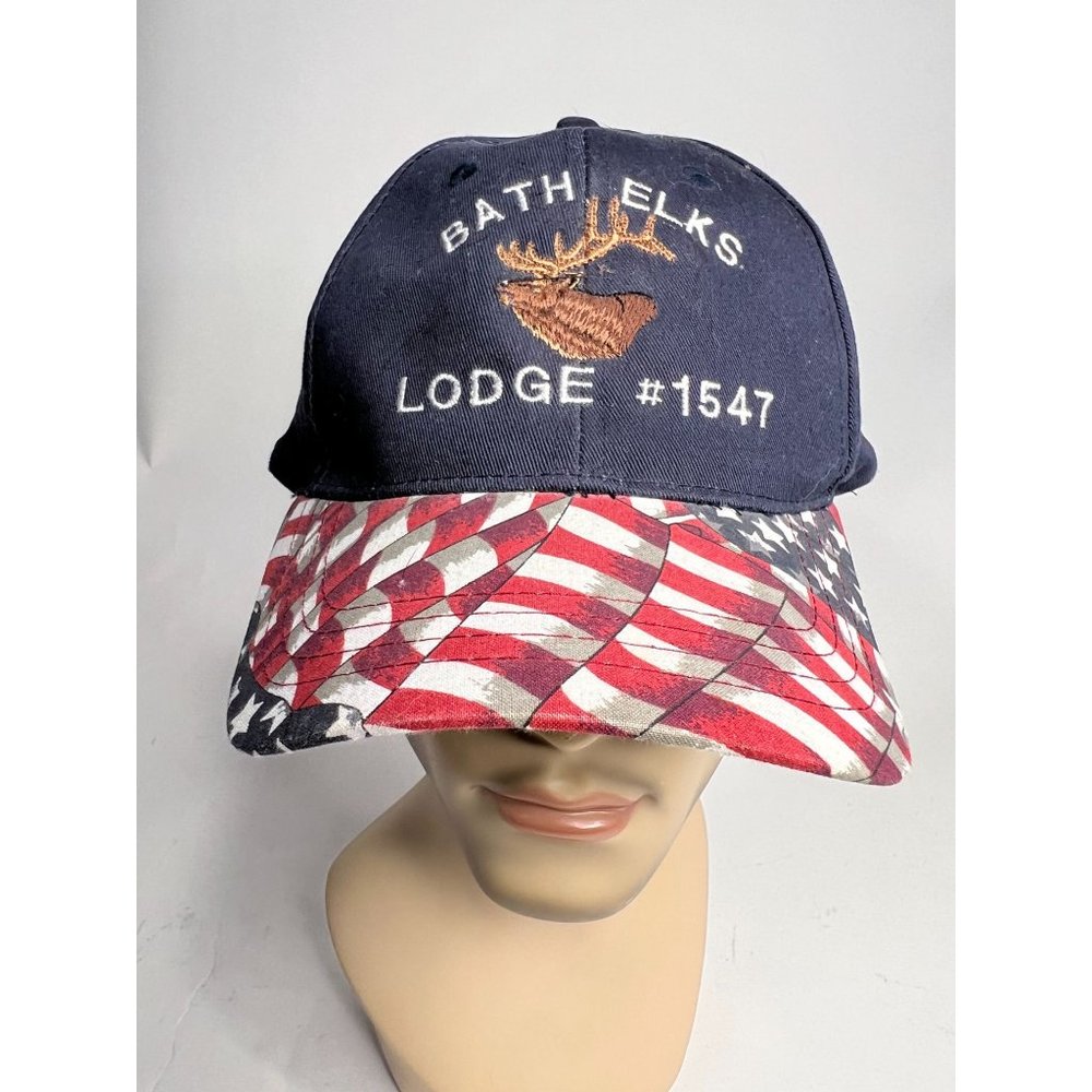 Luna Pier Bath NY Elks Lodge Cap  OS Adjustable Blue